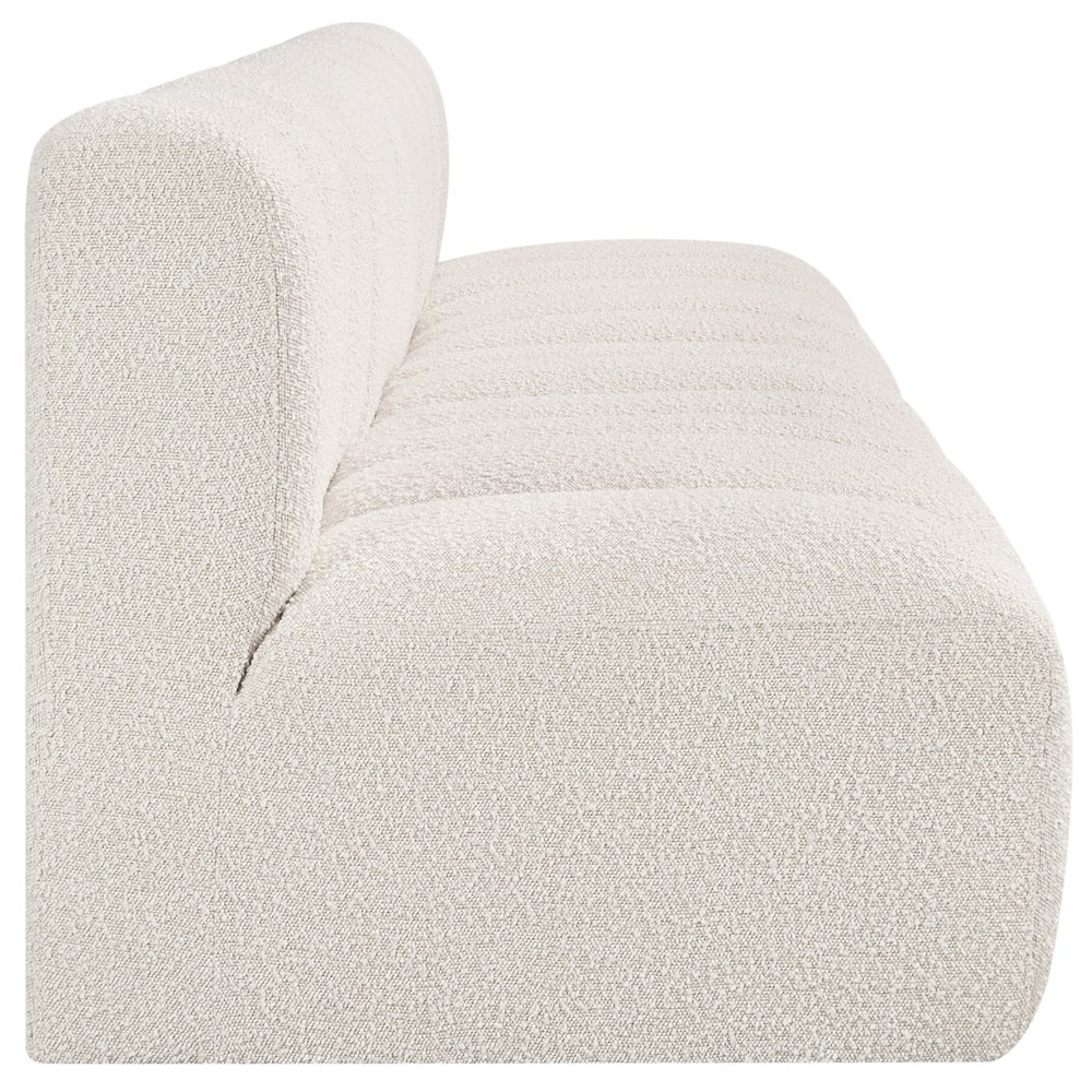 Arc Cream Boucle Fabric Modular Sofa. Picture 6