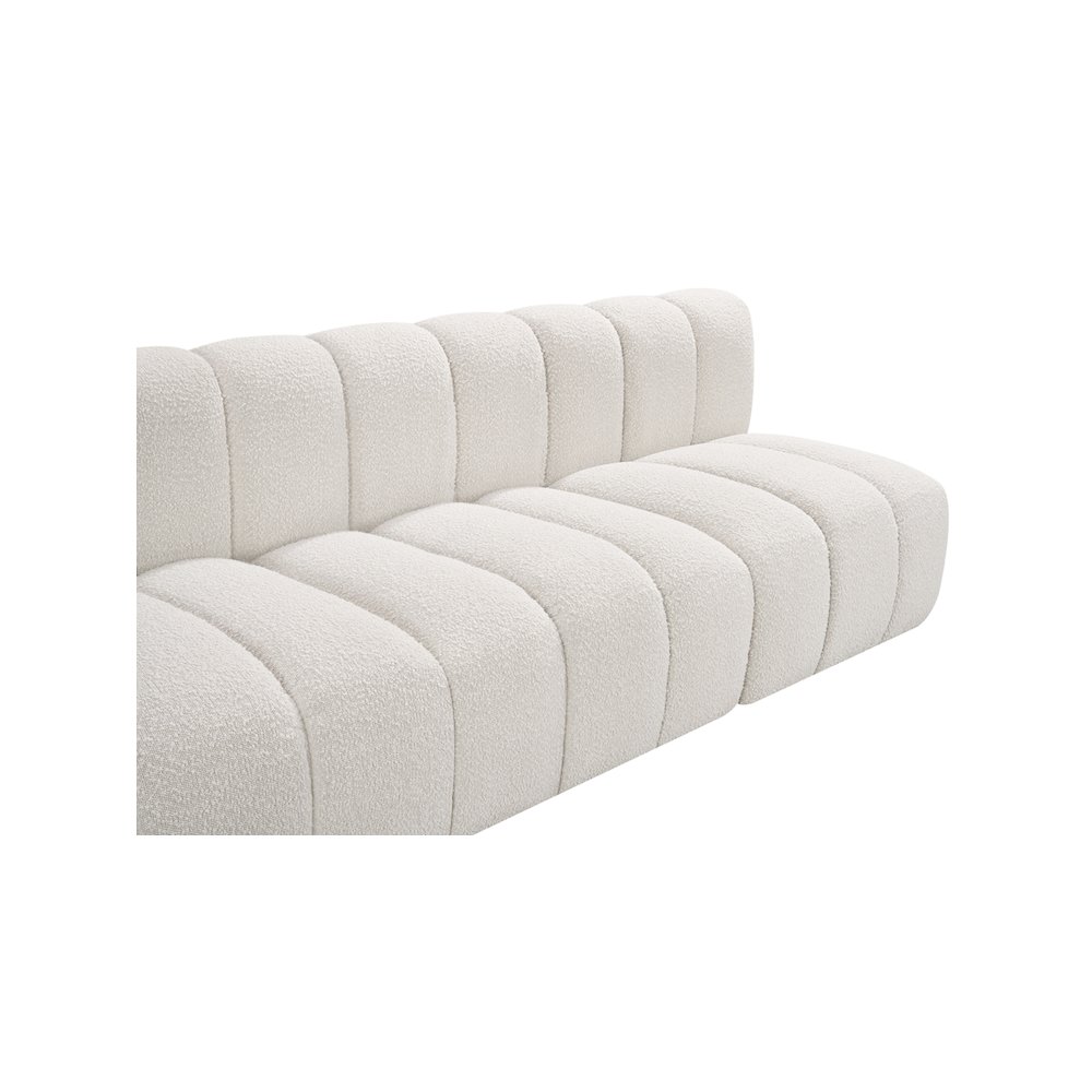 Arc Cream Boucle Fabric Modular Sofa. Picture 7