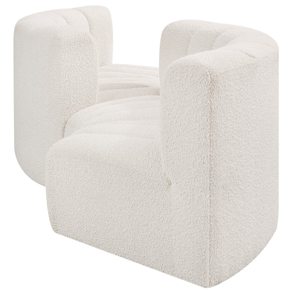 Arc Cream Boucle Fabric Modular Sofa. Picture 5