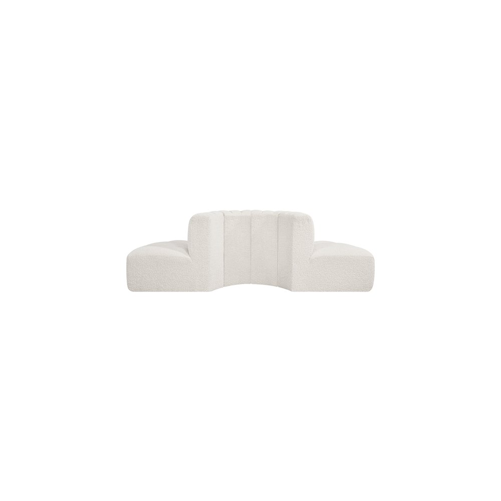 Arc Cream Boucle Fabric Modular Sofa. Picture 3