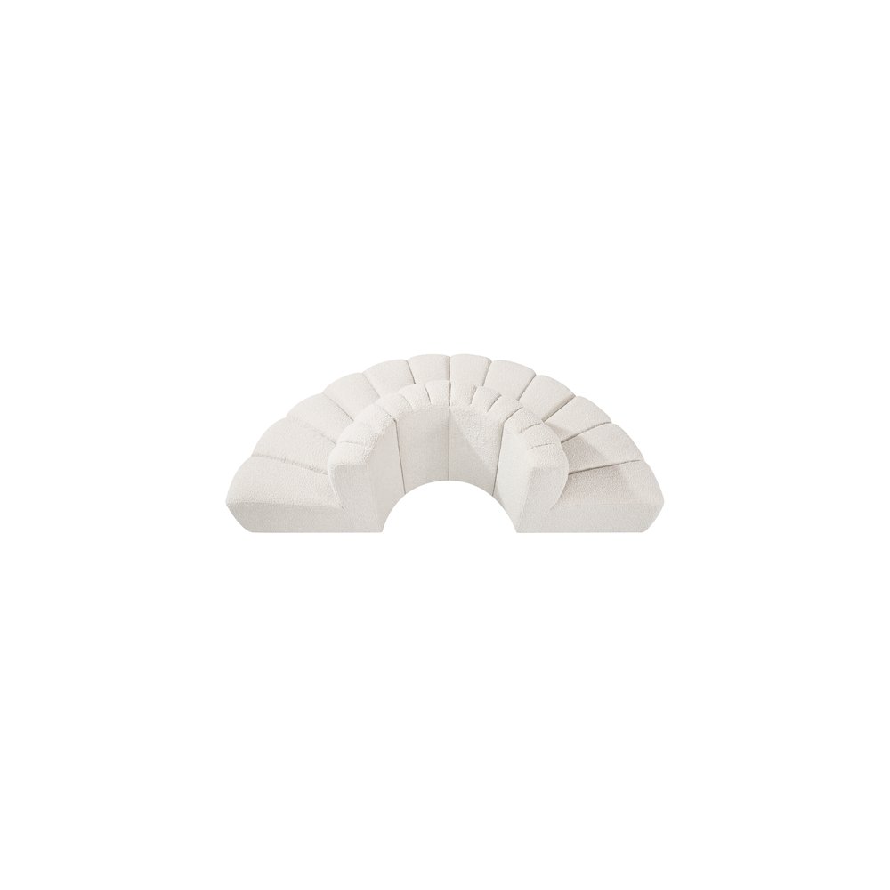 Arc Cream Boucle Fabric Modular Sofa. Picture 5