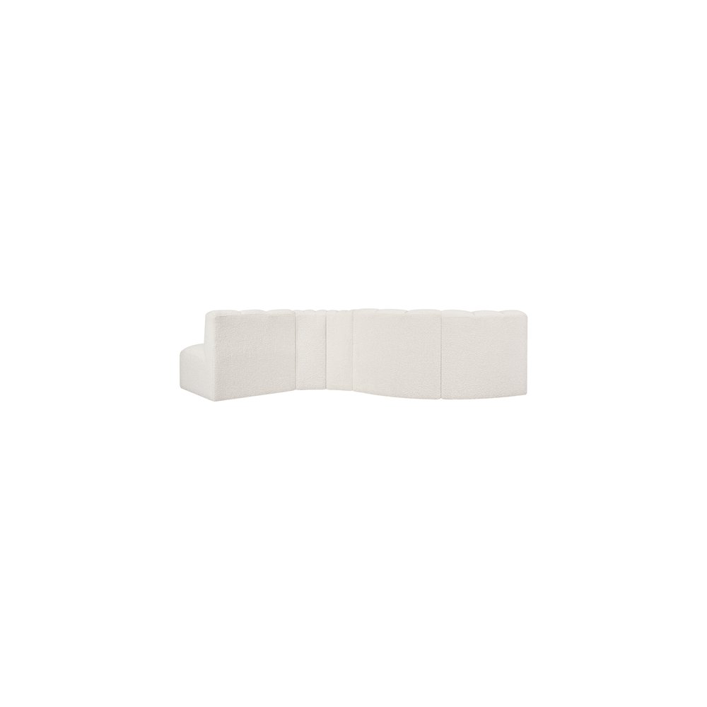 Arc Cream Boucle Fabric Modular Sofa. Picture 3