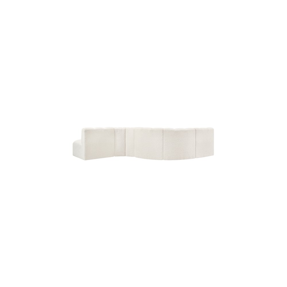 Arc Cream Boucle Fabric Modular Sofa. Picture 3