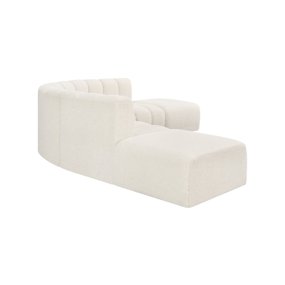 Arc Cream Boucle Fabric Modular Sofa. Picture 5