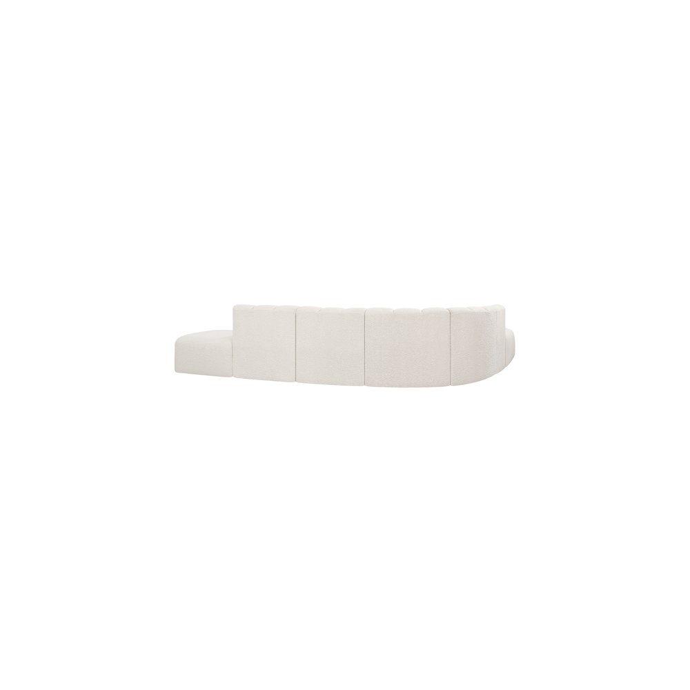Arc Cream Boucle Fabric Modular Sofa. Picture 3