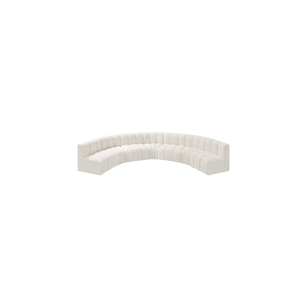 Arc Cream Boucle Fabric Modular Sofa. Picture 5