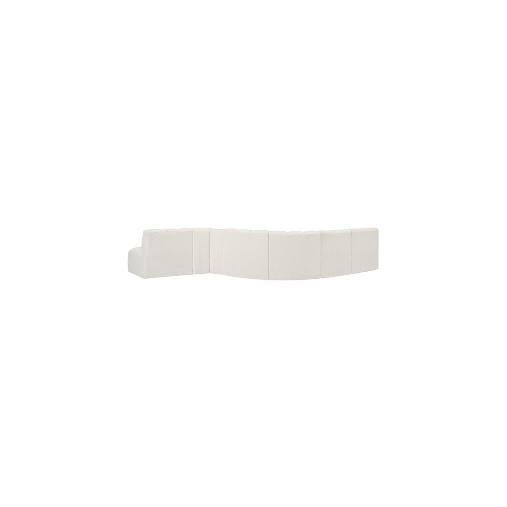 Arc Cream Boucle Fabric Modular Sofa. Picture 3