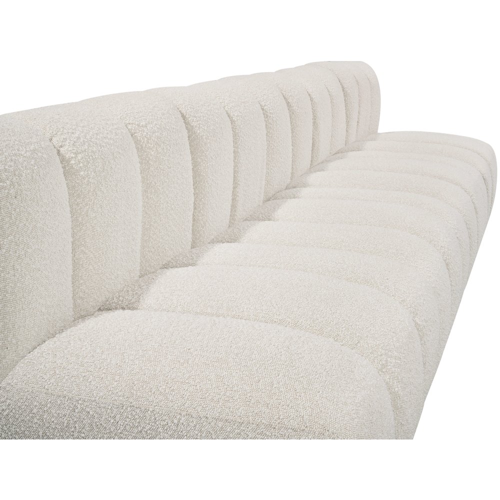 Arc Cream Boucle Fabric Modular Sofa. Picture 9