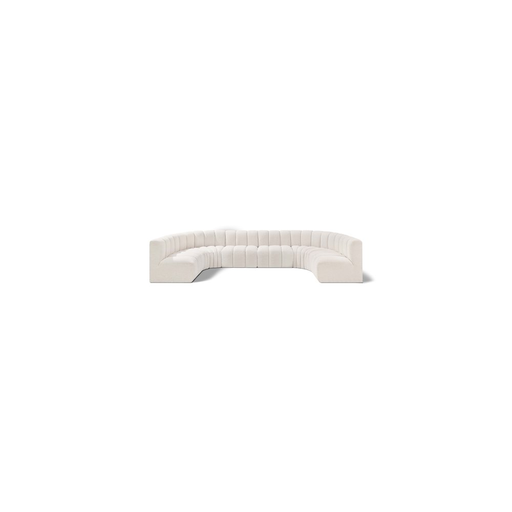 Arc Cream Boucle Fabric Modular Sofa. Picture 1