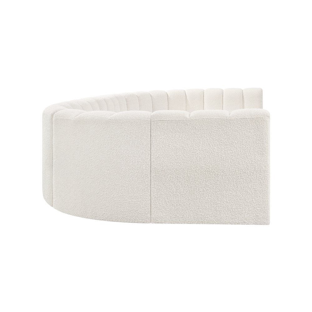 Arc Cream Boucle Fabric Modular Sofa. Picture 6