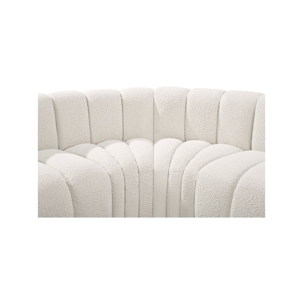 Arc Cream Boucle Fabric Modular Sofa. Picture 8