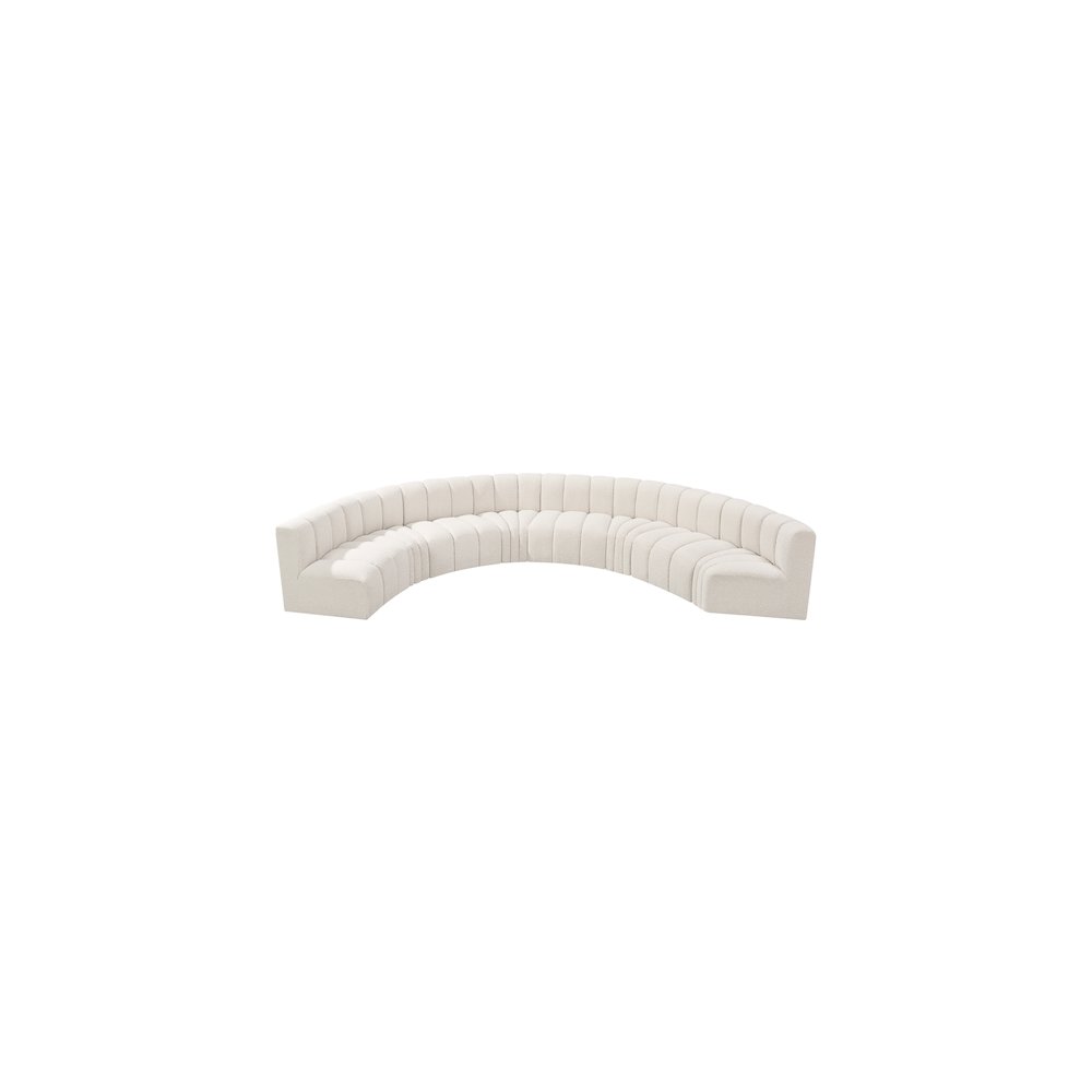 Arc Cream Boucle Fabric Modular Sofa. Picture 5