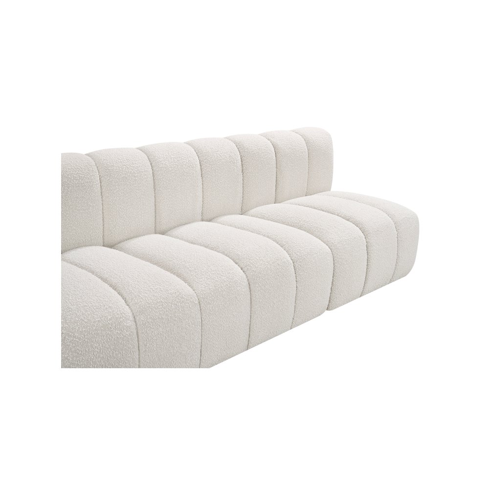 Arc Cream Boucle Fabric Modular Sofa. Picture 8