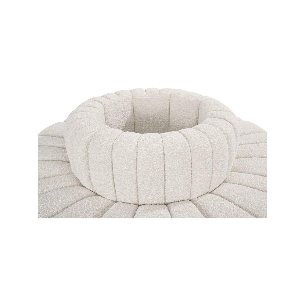 Arc Cream Boucle Fabric Modular Sofa. Picture 4