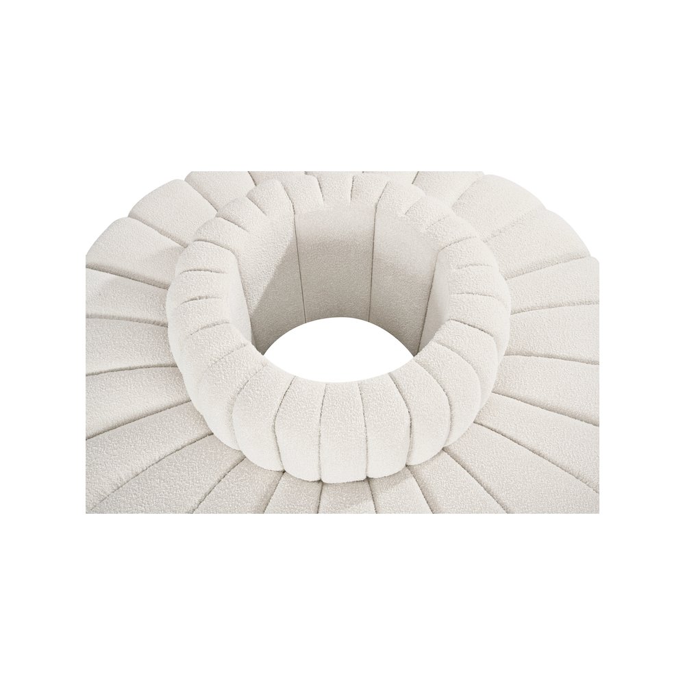 Arc Cream Boucle Fabric Modular Sofa. Picture 5