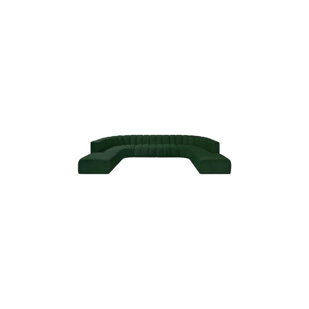 Arc Green Boucle Fabric Modular Sofa. Picture 4