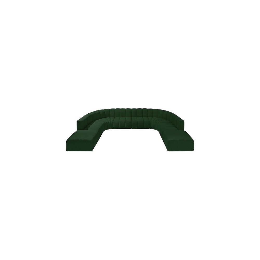 Arc Green Boucle Fabric Modular Sofa. Picture 5