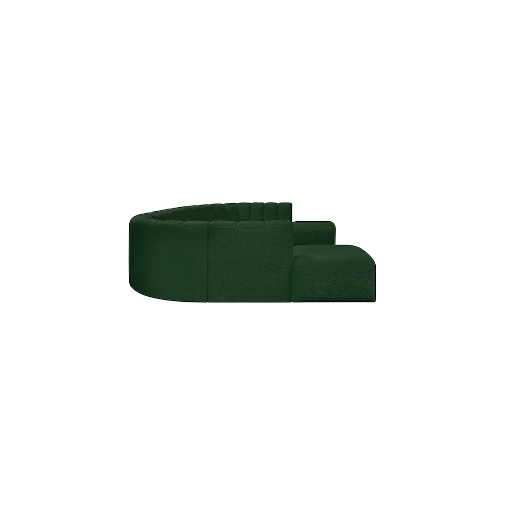 Arc Green Boucle Fabric Modular Sofa. Picture 6