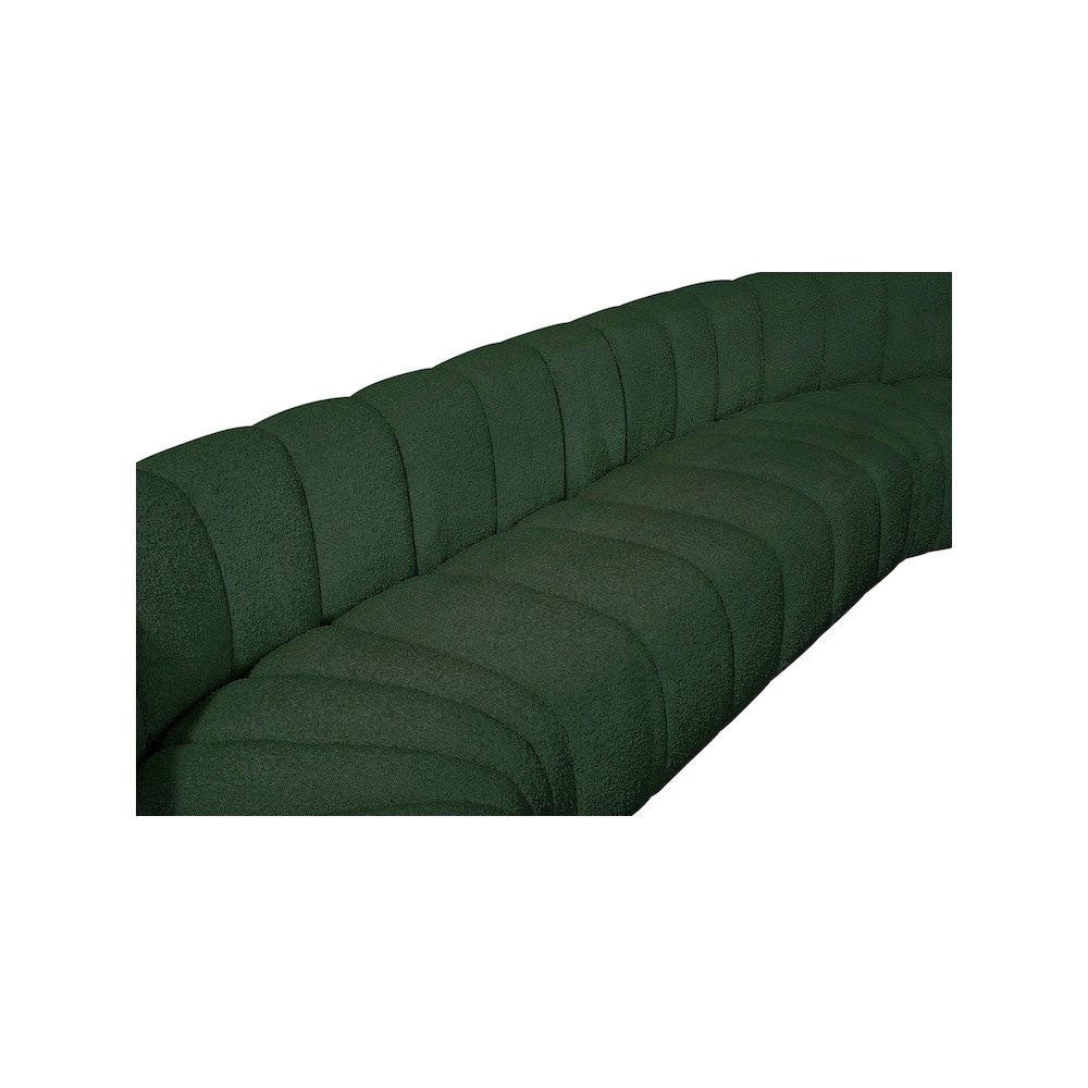 Arc Green Boucle Fabric Modular Sofa. Picture 8