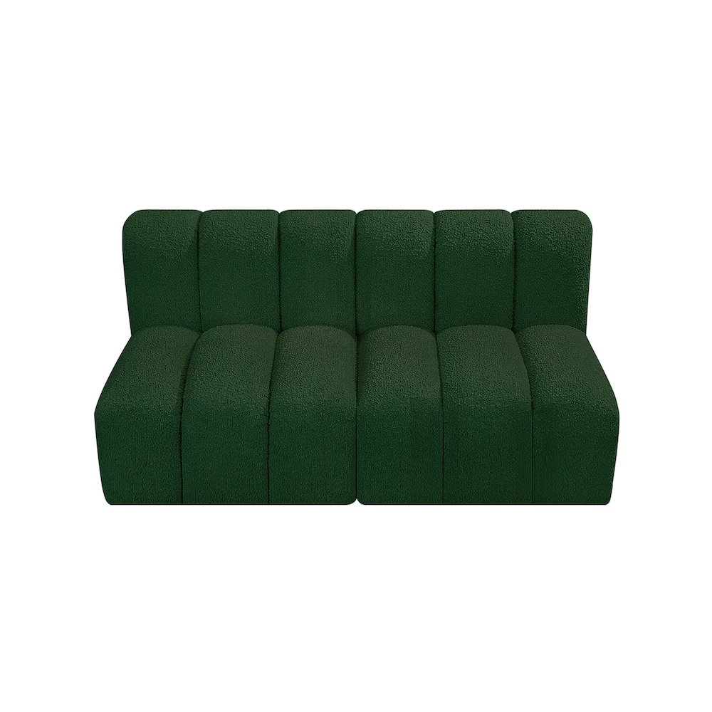 Arc Green Boucle Fabric Modular Sofa. Picture 5