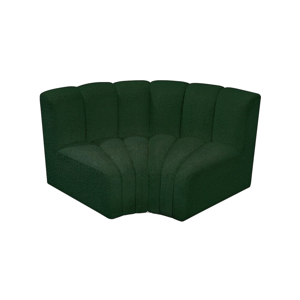 Arc Green Boucle Fabric Modular Sofa. Picture 3