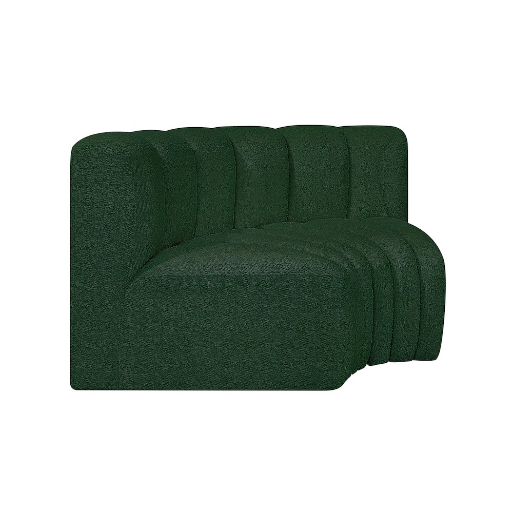 Arc Green Boucle Fabric Modular Sofa. Picture 4