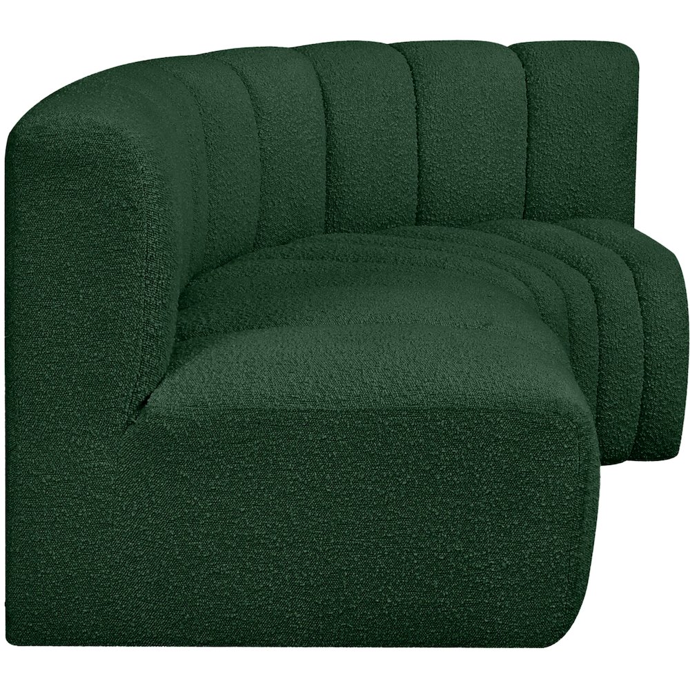 Arc Green Boucle Fabric Modular Sofa. Picture 6