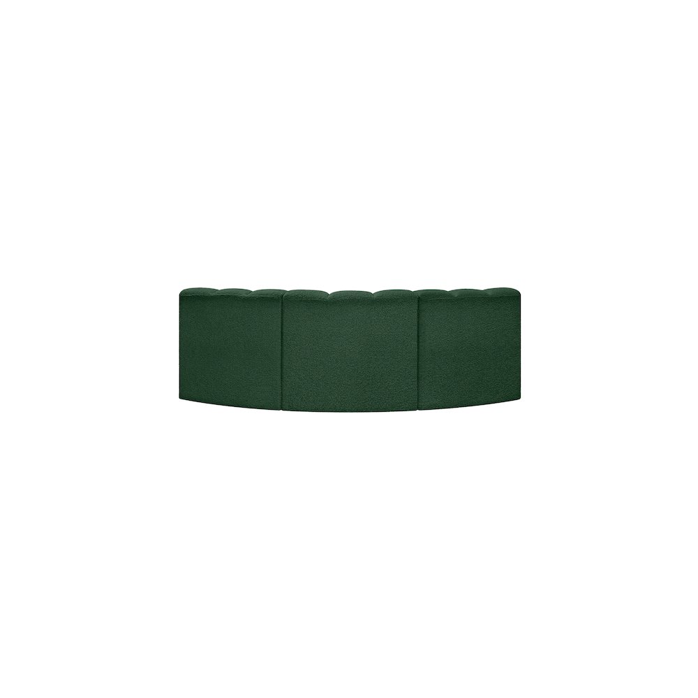 Arc Green Boucle Fabric Modular Sofa. Picture 3