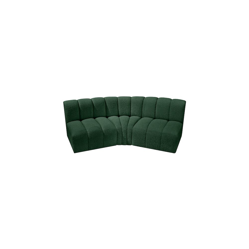 Arc Green Boucle Fabric Modular Sofa. Picture 4