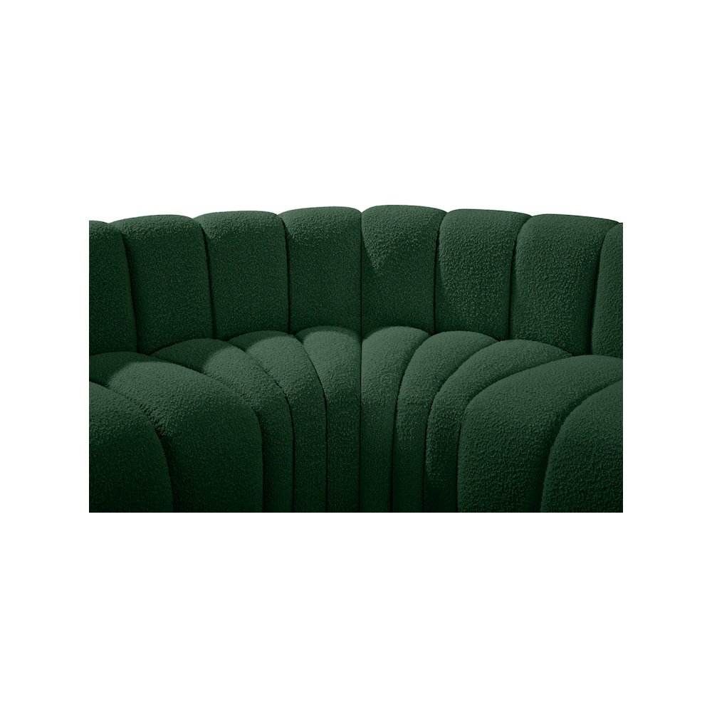 Arc Green Boucle Fabric Modular Sofa. Picture 7