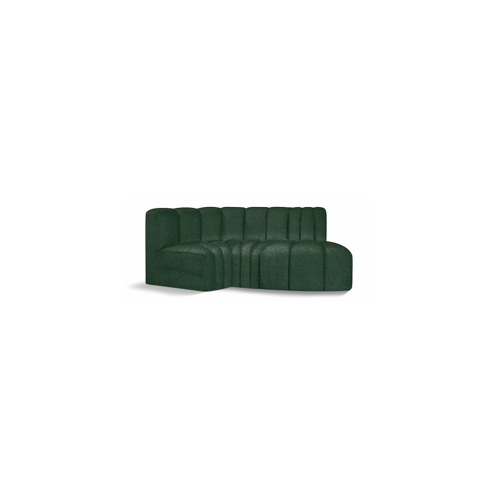 Arc Green Boucle Fabric Modular Sofa. Picture 1