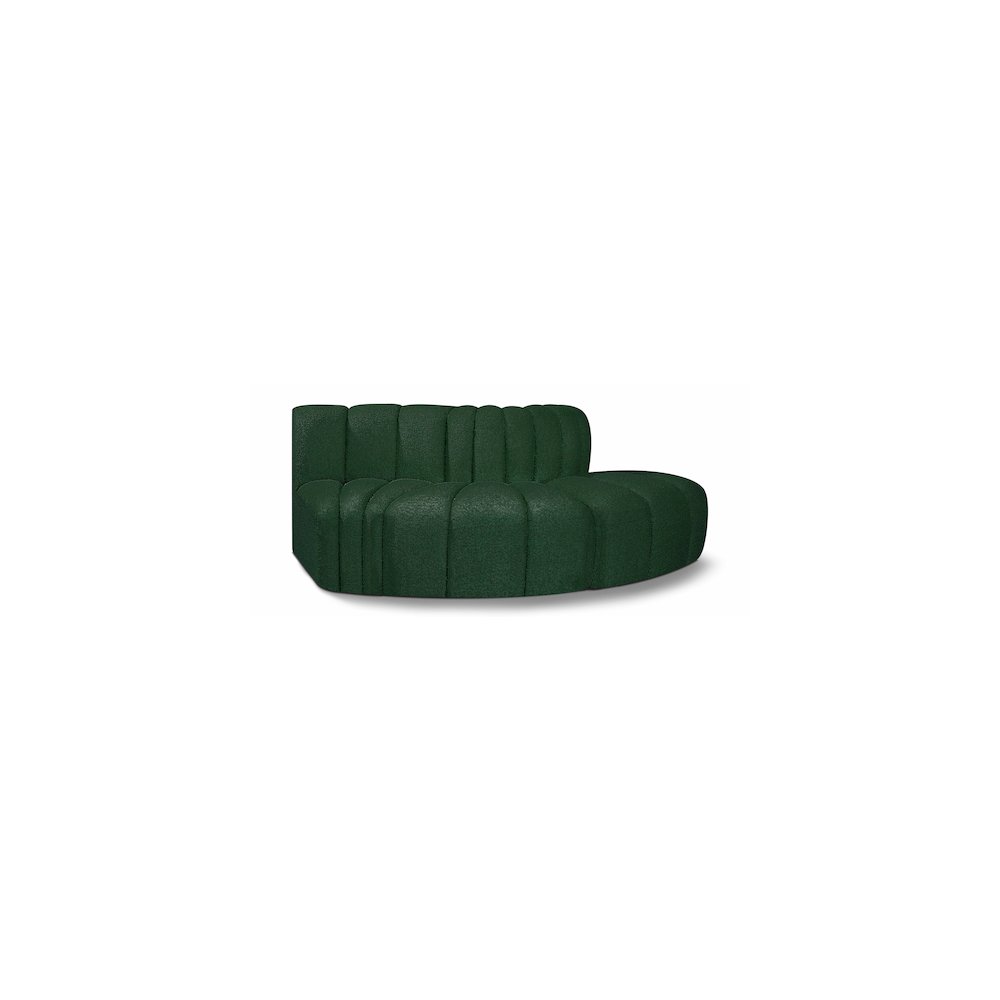 Arc Green Boucle Fabric Modular Sofa. Picture 1