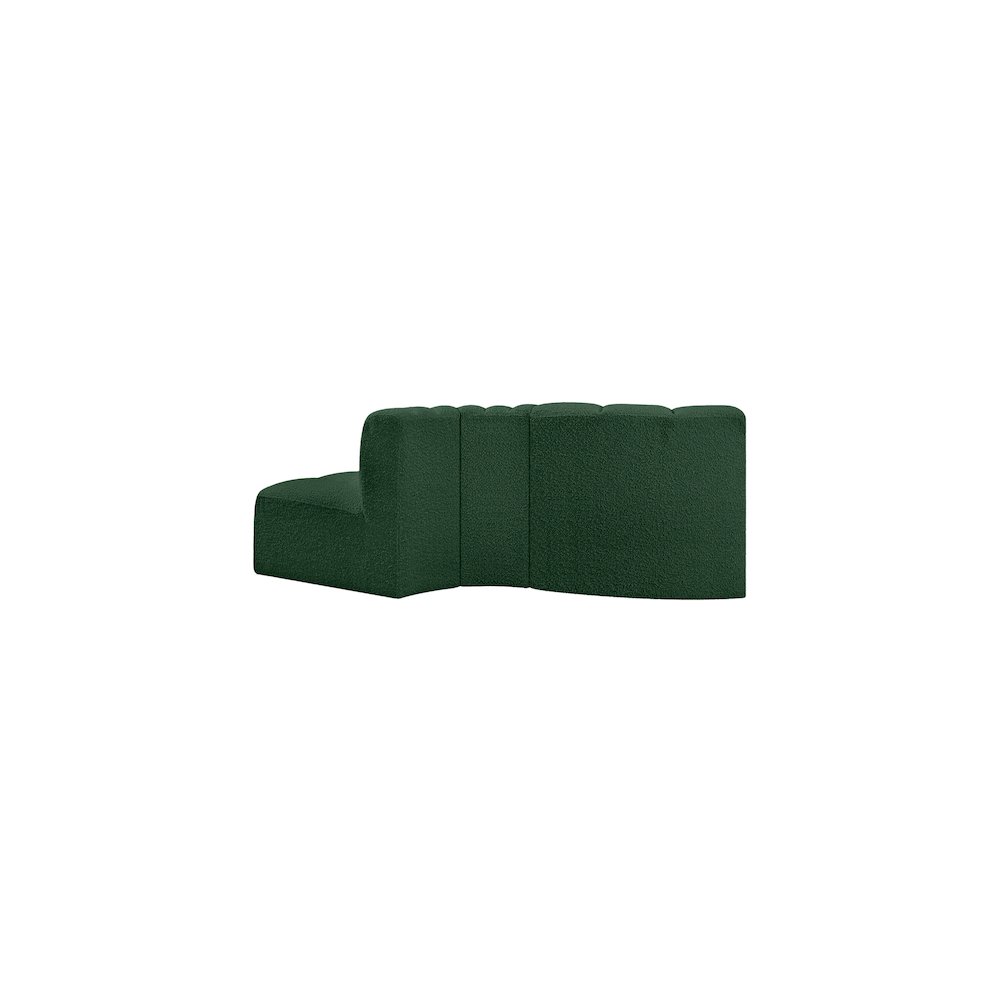 Arc Green Boucle Fabric Modular Sofa. Picture 3