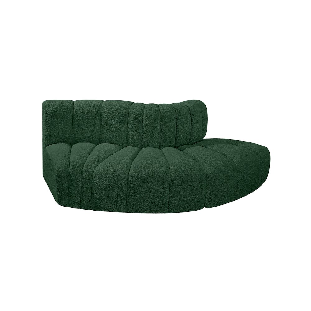 Arc Green Boucle Fabric Modular Sofa. Picture 4