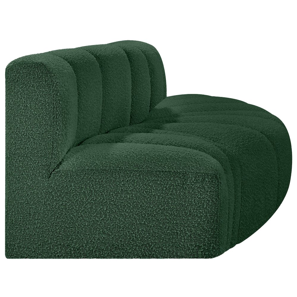 Arc Green Boucle Fabric Modular Sofa. Picture 5