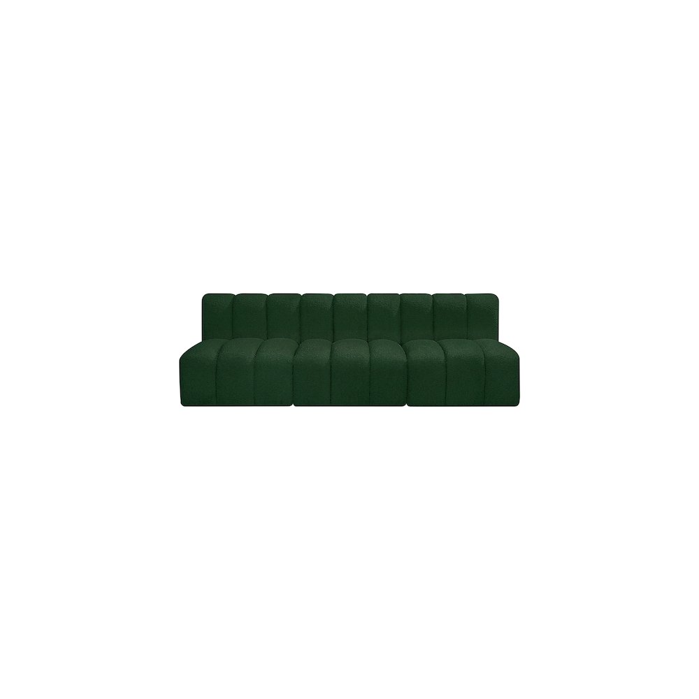 Arc Green Boucle Fabric Modular Sofa. Picture 4