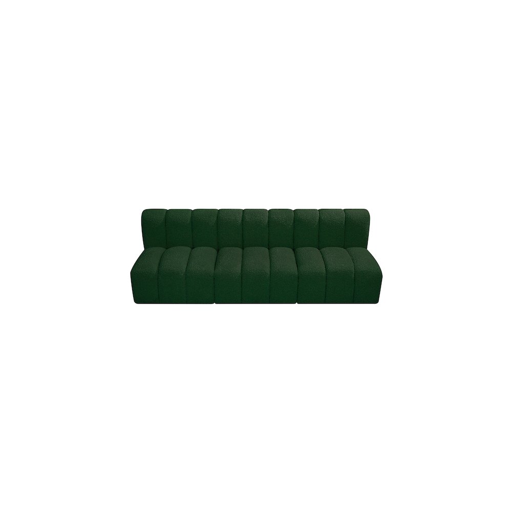 Arc Green Boucle Fabric Modular Sofa. Picture 5