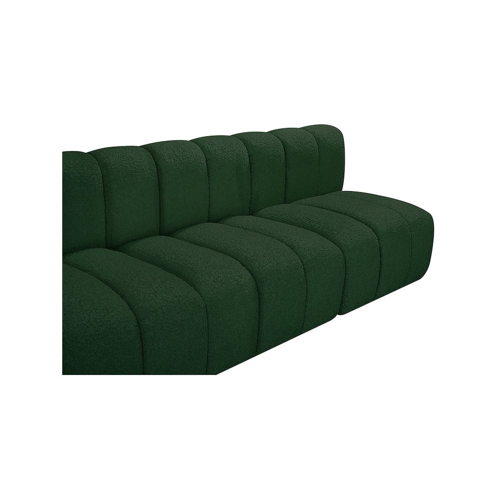 Arc Green Boucle Fabric Modular Sofa. Picture 7