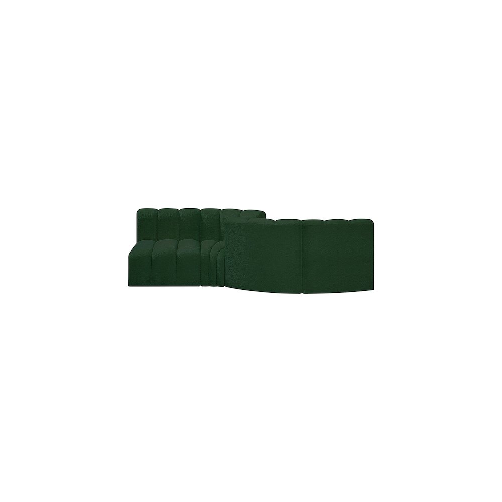 Arc Green Boucle Fabric Modular Sofa. Picture 3