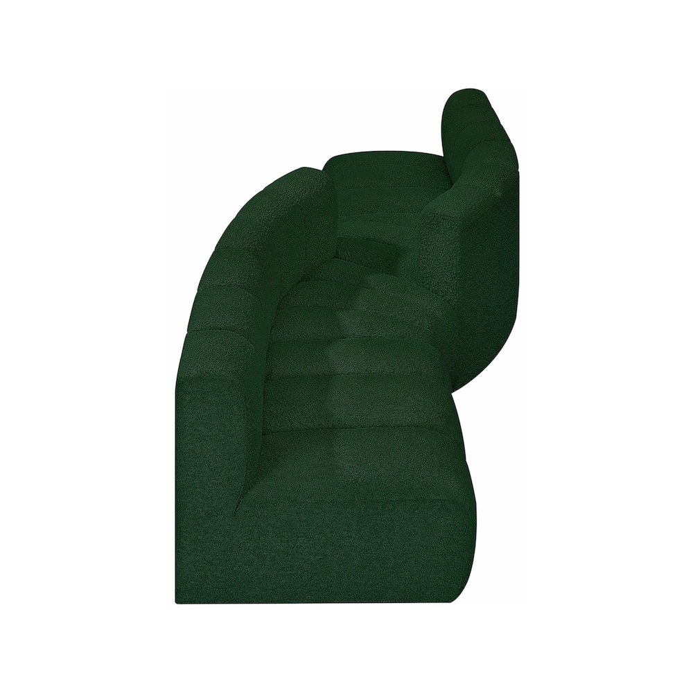 Arc Green Boucle Fabric Modular Sofa. Picture 4