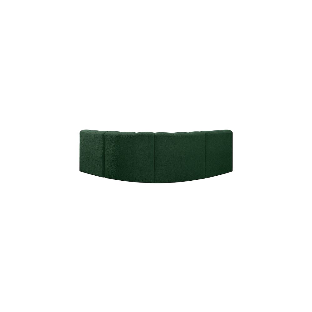 Arc Green Boucle Fabric Modular Sofa. Picture 3