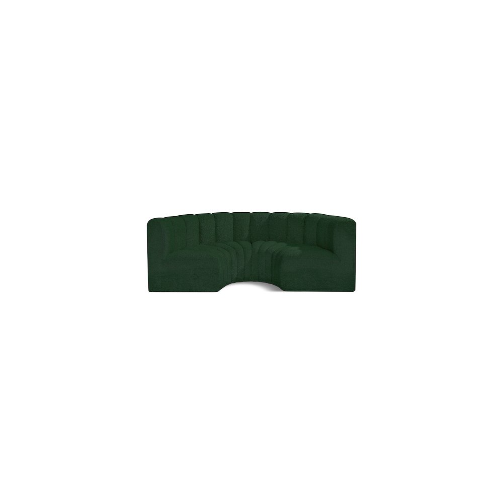 Arc Green Boucle Fabric Modular Sofa. Picture 1