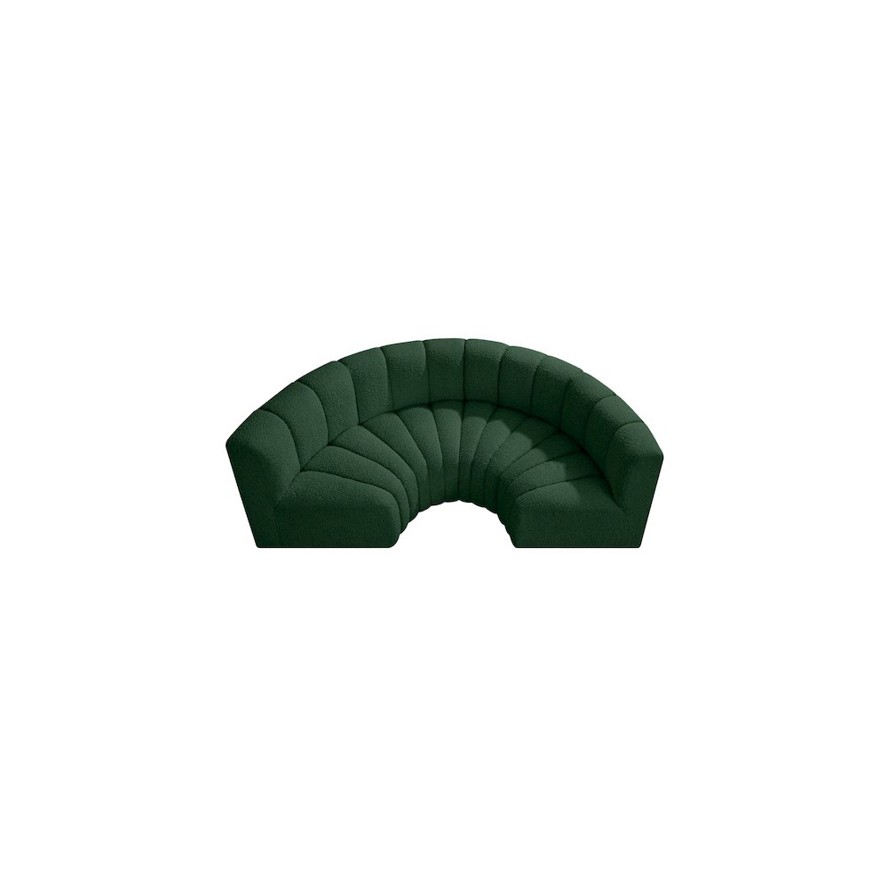 Arc Green Boucle Fabric Modular Sofa. Picture 5