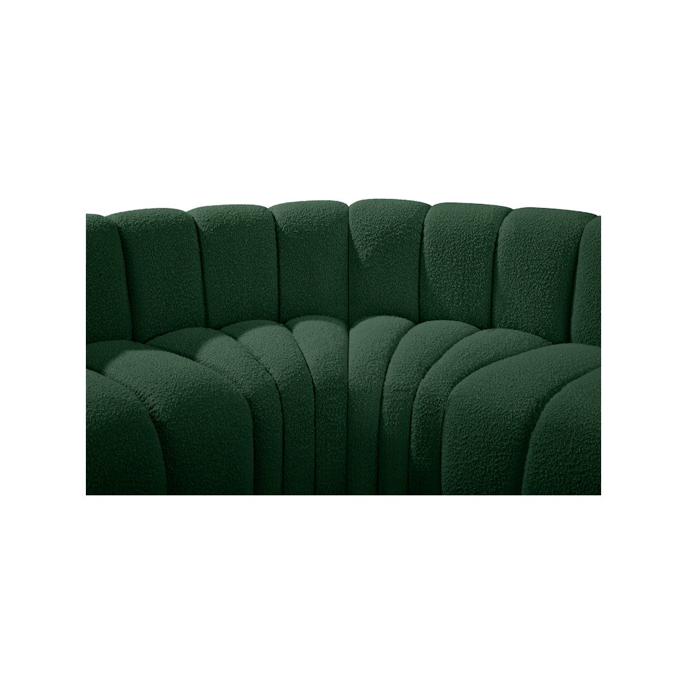 Arc Green Boucle Fabric Modular Sofa. Picture 7
