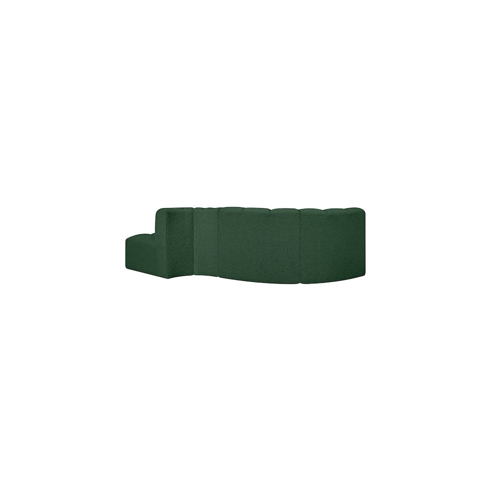 Arc Green Boucle Fabric Modular Sofa. Picture 3