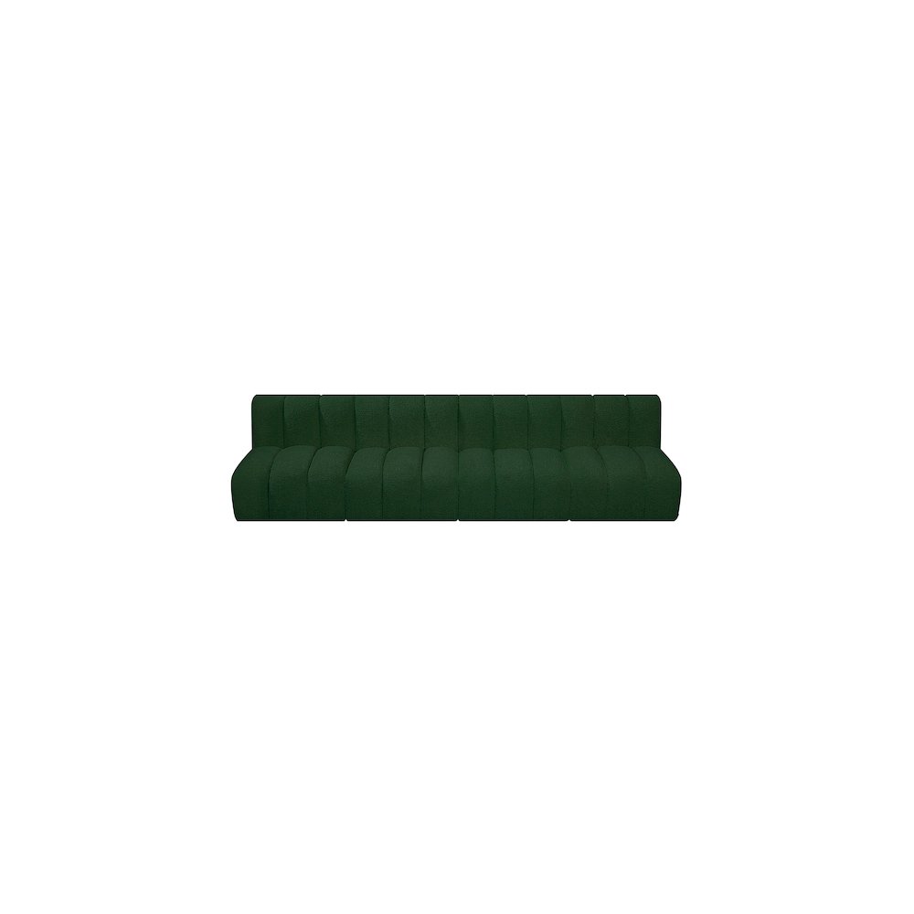 Arc Green Boucle Fabric Modular Sofa. Picture 5