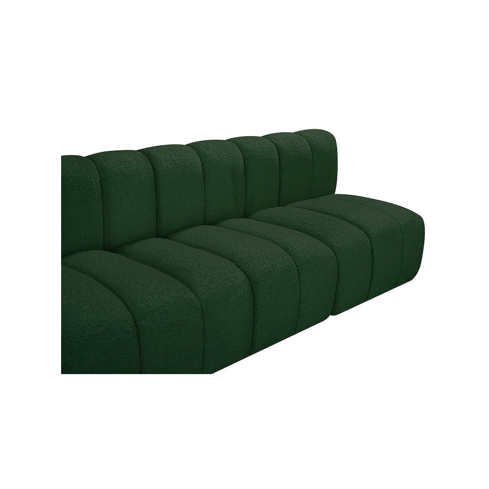 Arc Green Boucle Fabric Modular Sofa. Picture 7