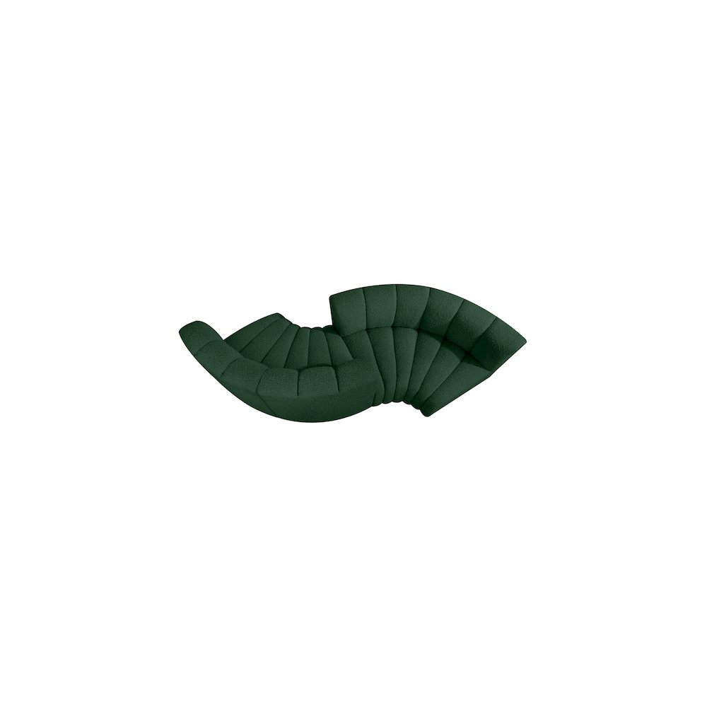 Arc Green Boucle Fabric Modular Sofa. Picture 6