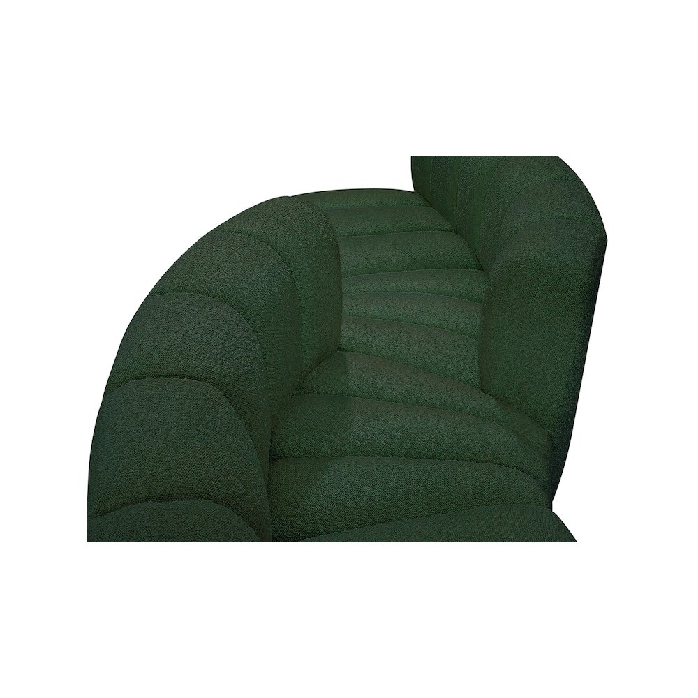 Arc Green Boucle Fabric Modular Sofa. Picture 7