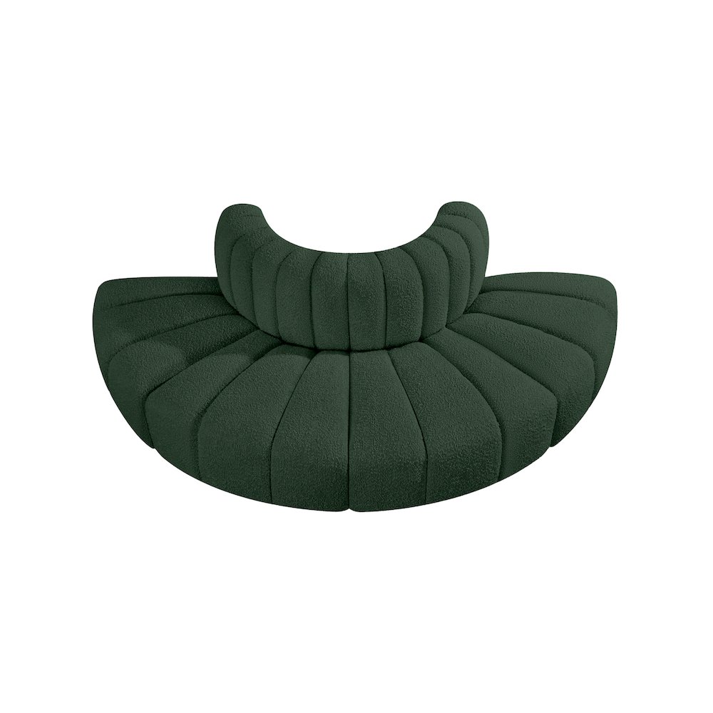 Arc Green Boucle Fabric Modular Sofa. Picture 4